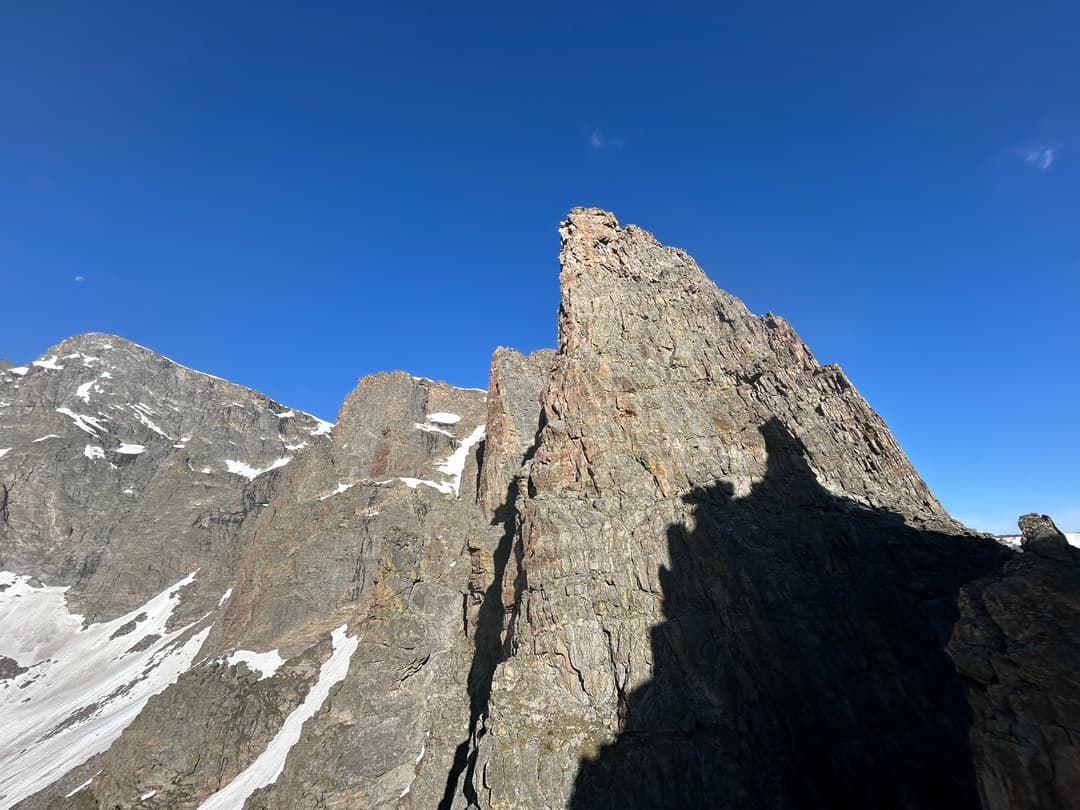 Sharkstooth from the top of the Petit